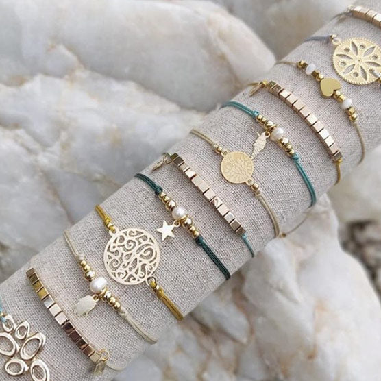 Pulseras Hilo Beads