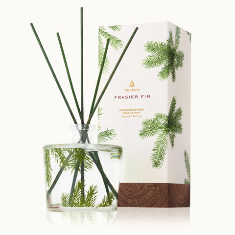 Thymes Frasier Fir Flocked Medium Poured Candle 6.5 oz (PICKUP ONLY)