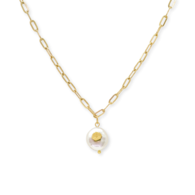 Mother pearl shell pendant by Salty Cali