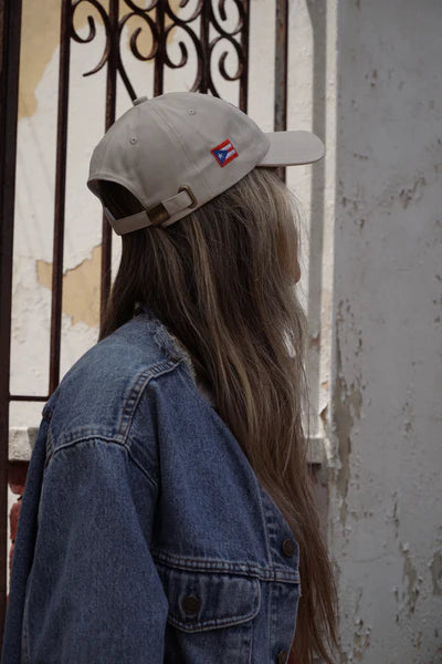 NMJC Minimal - Ivory & Chocolate Cap with PR Flag by VP