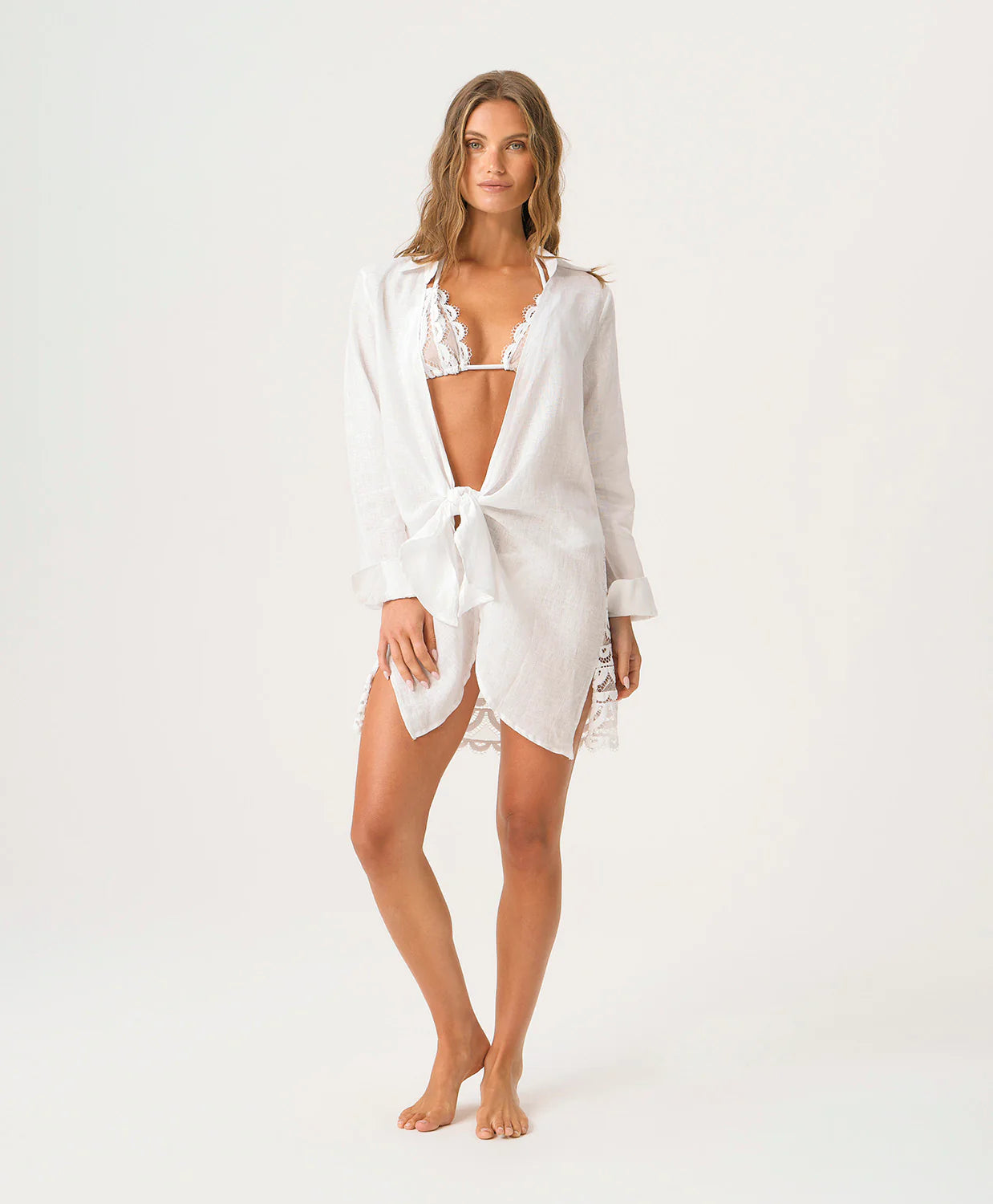 Water Lily Lace Millie Tie Tunic by PQ Swim