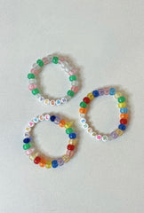 Beaded Stretch Word Bracelets by Zhuu