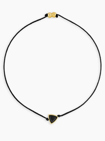 Hoop Chorded Necklace by Petit Moments