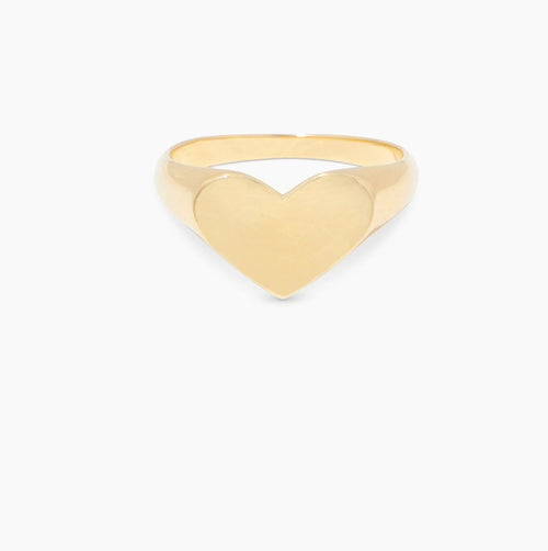 Louise Heart Signet Ring by Gorjana