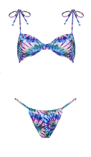 Raissa Rainbow Tie Dye Bikini by Capittana