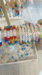 Beaded Stretch Word Bracelets by Zhuu